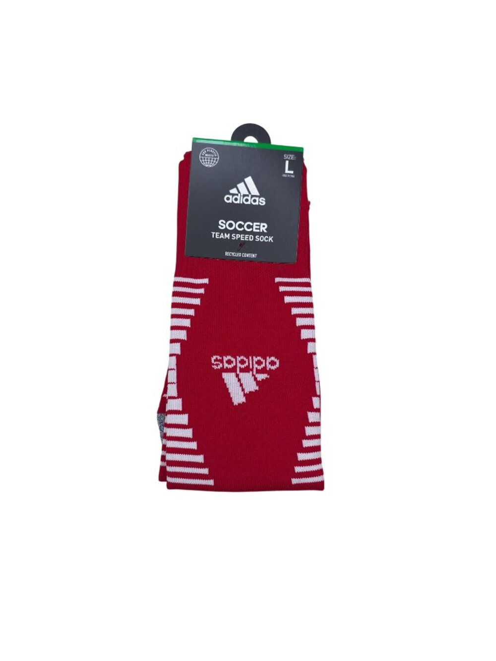 Adidas Soccer Team Speed Socks L Aeroready Compression Cushioned Recycled Fabric
